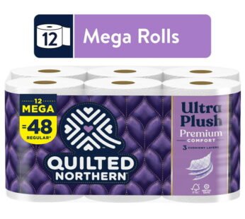 Quilted Northern Ultra Plush Toilet Paper, 12 Mega Rolls