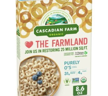 Cascadian Farm Organic Purely O’s Cereal, 8.6 ounces