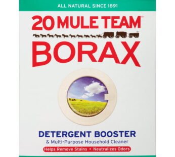20 Mule Team All Natural Borax Laundry Detergent Booster & Multi-Purpose Household Cleaner, 65 Ounce