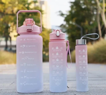 Water Bottle – 1 Gallon/ 128 Oz Water Jug with Measurement Scale – Leakproof Bottle